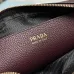 Prada BH082 Versatile Leather Tote Bag - Burgundy Top Version with Adjustable Logo Straps #B59492