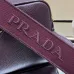 Prada BH082 Versatile Leather Tote Bag - Burgundy Top Version with Adjustable Logo Straps #B59492