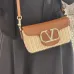 Valentino Loco VLOGO Flap Straw Shoulder Bag size:21×10×6cm #B53846