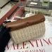 Valentino Loco VLOGO Flap Straw Shoulder Bag size:21×10×6cm #B53846