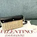 Valentino Loco VLOGO Flap Straw Shoulder Bag size:21×10×6cm #B53846