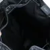 Yves Saint Laurent Black Nylon Drawstring Backpack With Leather Accents And Functional Design size:31×49×25 #B54268