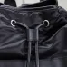Yves Saint Laurent Black Nylon Drawstring Backpack With Leather Accents And Functional Design size:31×49×25 #B54268