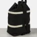Yves Saint Laurent Rive Gauche Embroidered Drawstring Backpack With Contrast Stripes size:31×49×25 #B54269