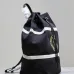 Yves Saint Laurent Rive Gauche Embroidered Drawstring Backpack With Contrast Stripes size:31×49×25 #B54269
