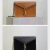 SAINT LAURENT Cassandra Envelope Crossbody Bag Set – Tan Leather-Suede & Black Velvet with Gold YSL Logo (Detachable Chain Strap) #B58765