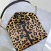 SAINT LAURENT Cassandra Envelope Crossbody Clutch – Leopard-Print Haircalf with Gold YSL Logo (Detachable Chain Strap) #B58775