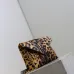 SAINT LAURENT Cassandra Envelope Crossbody Clutch – Leopard-Print Haircalf with Gold YSL Logo (Detachable Chain Strap) #B58775