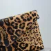 SAINT LAURENT Cassandra Envelope Shoulder Bag – Leopard-Print Calf Hair with Gold YSL Logo #B58756