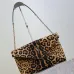 SAINT LAURENT Cassandra Envelope Shoulder Bag – Leopard-Print Calf Hair with Gold YSL Logo #B58756