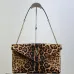 SAINT LAURENT Cassandra Envelope Shoulder Bag – Leopard-Print Calf Hair with Gold YSL Logo #B58756