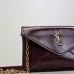 SAINT LAURENT Cassandre Envelope Chain Pouch – Hot Wine Lambskin Leather with Gold YSL Logo #B58752