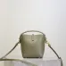 SAINT LAURENT Le 5 à 7 Small Bucket Bag – Olive Green Smooth Leather with Gold YSL Logo (Adjustable Crossbody Strap) #B58773