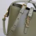 SAINT LAURENT Le 5 à 7 Small Bucket Bag – Olive Green Smooth Leather with Gold YSL Logo (Adjustable Crossbody Strap) #B58773