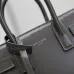 SAINT LAURENT Sac de Jour Small Tote Bag – Dark Gray Smooth Leather with Gold-Tone Hardware (Top Handles & Crossbody Strap) #B58761