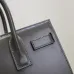 SAINT LAURENT Sac de Jour Small Tote Bag – Dark Gray Smooth Leather with Signature Hardware (Top Handles & Crossbody Strap) #B58770