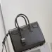 SAINT LAURENT Sac de Jour Small Tote Bag – Dark Gray Smooth Leather with Signature Hardware (Top Handles & Crossbody Strap) #B58770