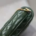 Saint Laurent 819285 GABY Mini Chain Cosmetic Bag - Dark Green Quilted Leather with Detachable Strap #B59504
