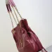 Saint Laurent 833948 Jamie 4.3 Large POCHON Bucket Bag - Burgundy Lambskin with Chain Strap #B59503