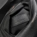 Saint Laurent Black Leather City Backpack with Metal Plaque Detail #B54561