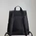 Saint Laurent Black Leather City Backpack with Metal Plaque Detail #B54561