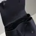 Saint Laurent Black Leather City Backpack with Metal Plaque Detail #B54561