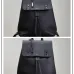 Saint Laurent Black Leather City Backpack with Metal Plaque Detail #B54561