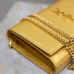 Saint Laurent CASSANDRE Chain Wallet (743364) - Gold, Italian Leather, Detachable Strap, 23×14×3cm #B59987