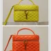 Saint Laurent GABY MINI Box Bag (766731) - Yellow, Sheepskin Quilted, Double Zipper, 18×11×6.5cm #B59986