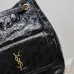 Saint Laurent Niki Crinkled Leather Tote (862295) - Logo Detail, Adjustable Strap, 25×30×8-12cm #B59978