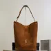 Saint Laurent Niki Suede Bucket Bag (844346) - CASSANDRE Stitching, Soft Silhouette, 33×16×40cm #B59980