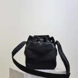 Saint Laurent Women's Nylon Crossbody Bag: Iconic YSL Logo with Drawstring Design for Modern Luxury Lovers #B57458