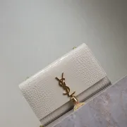 YSL KATE SMALL TASSEL IN CROCODILE-EMBOSSED #B50216