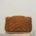 YSL LouLou Quilted Suede Shoulder Bag, 29 x 17 x 8 cm #B63191