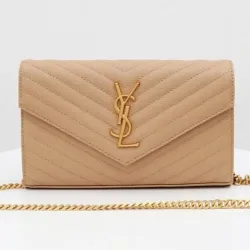 YSL SAINT LAURENT leathery handbag  shoulder bag AAAA original  highQuality  #9873513