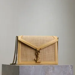 YSL Saint Laurent Cassandra Medium Chain Canvas size:22×16×5cm #B53649