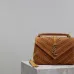 YSL Saint Laurent College Medium Studded Suede Crossbody size:24×17×6cm #B53688