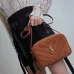 YSL Saint Laurent Lou suede camera bag brown size:23×16×6cm #B53689