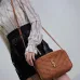 YSL Saint Laurent Lou suede camera bag brown size:23×16×6cm #B53689
