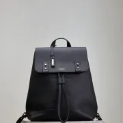 YSL Saint Laurent Sac De Jour Men's Black Grained Leather Backpack #B50218