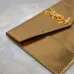 YSL Uptown Gold Snakeskin Clutch, 27 x 16 x 2 cm #B63194