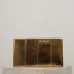 YSL Uptown Gold Snakeskin Clutch, 27 x 16 x 2 cm #B63194