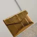 YSL Uptown Gold Snakeskin Clutch, 27 x 16 x 2 cm #B63194