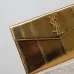 YSL Uptown Gold Snakeskin Clutch, 27 x 16 x 2 cm #B63194