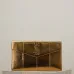 YSL Uptown Gold Snakeskin Clutch, 27 x 16 x 2 cm #B63194
