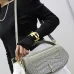 YSL VOLTAIRE Crocodile-Embossed Handbag, 24 x 15 x 5 cm #B63193