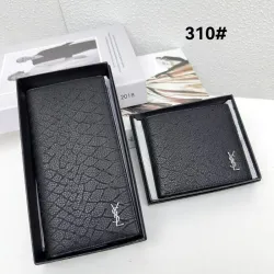 Yves Saint Laurent Logo Leather Wallet Set #B45749