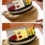 BALLY AAA+ belts Luxury Leather Belts Smooth Buckle Designer Belt width:3.4cm #B53959