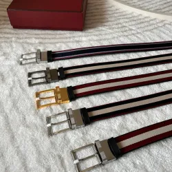 BALLY AAA+ belts Luxury Leather Belts Smooth Buckle Designer Belt width:3.5cm #B53962