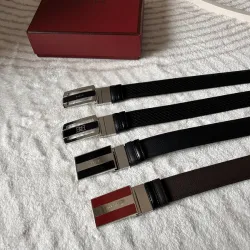 BALLY AAA+ belts Luxury Leather Belts Smooth Buckle Designer Belt width:3.5cm #B53963